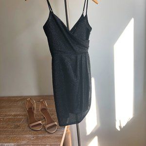 Silence & Noise Metallic Dress, EUC